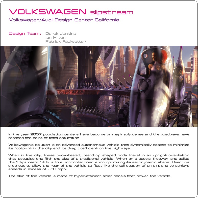 Illustration for article titled Volkswagen Slipstream Is Mix Between Car, Segway and Star Trekish Pod